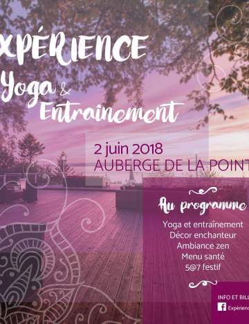 Expérience Yoga à l'Auberge de la Pointe